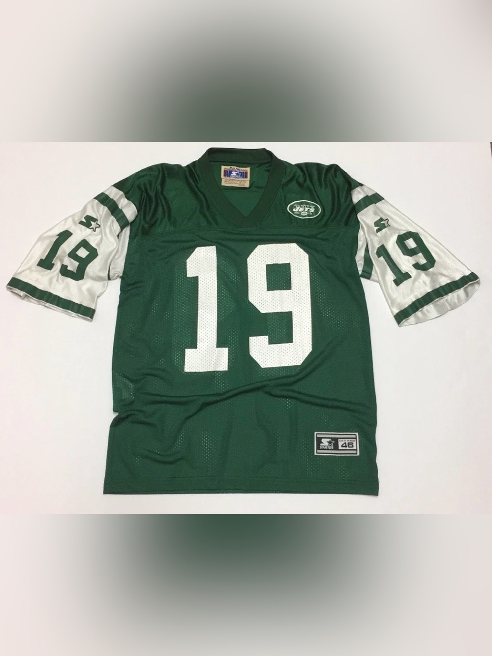 Vintage Keyshawn Johnson Jersey New York Jets – Starter #19 NFL NY Retro Green